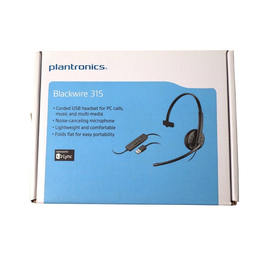 Plantronics‎ Blackwire C315-M Black Headset USB Headset